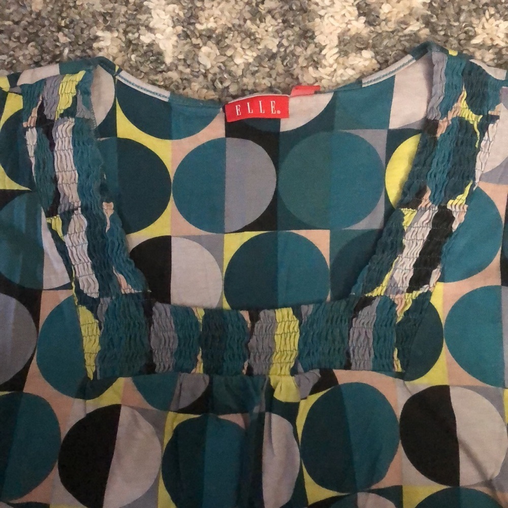 🎉4 for $20 Elle Geometric Patterned Blouse, size XL - Picture 2 of 5